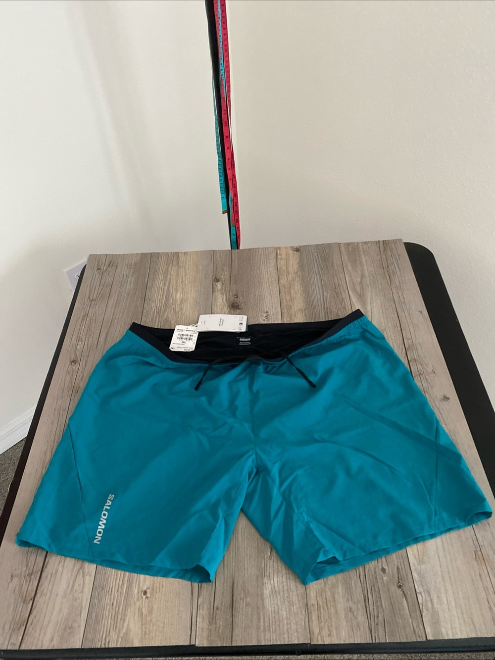 Salomon Mens Cross 7” Tahitian Tide Activewear Running Shorts NWT 2XL